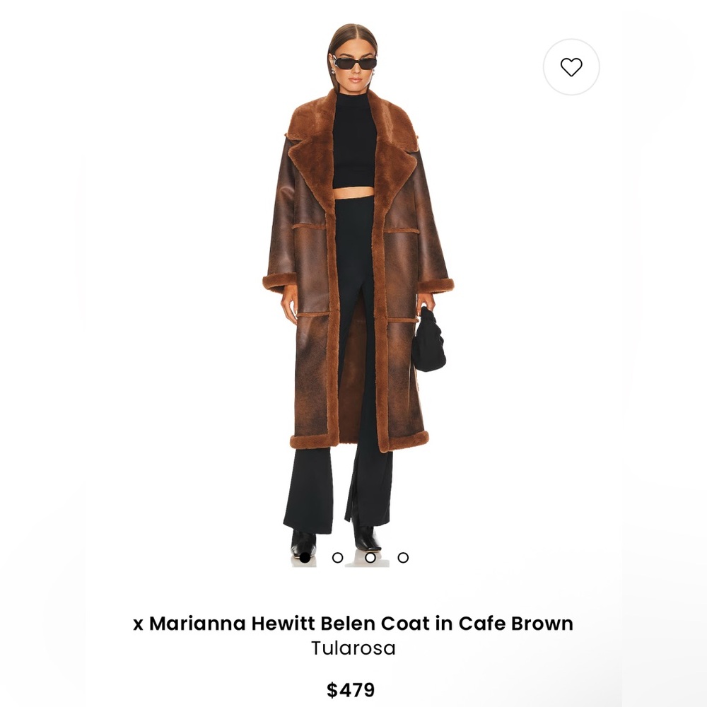 Tularosa marianna Hewitt coat in cafe brown
